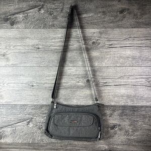 baggallini Everyday Bagg Gray Animal Print Adjustable Purse